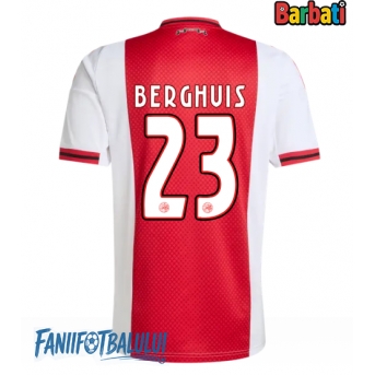 Ajax Steven Berghuis #23 Tricou Fotbal Replică 2025-26 Barbati Acasa